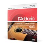 D'Addario EJ83M Gypsy Jazz Acoustic Guitar Strings, Ball End, Medium, 11-45