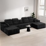 HOMRELEXA 141’’ Cloud Sectional Cou