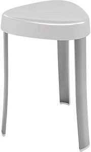 Better Living Products 70060 SPA Seat Shower Stool with Rust Proof Aluminum Legs, White,15.25" x 15.25" x 18"