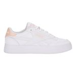 Reebok Women's Court Advance Bold Tennis Shoes, White/White/WASHEDCLAY, 6 UK