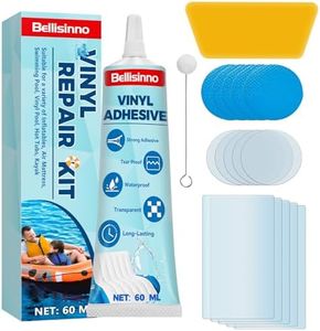 Bellisinno Air Mattress Patch Kit, Waterproof PVC Glue, Inflatable Patch Repair Kit for Swimming Ring, Bounce House, Hot Tub, PVC Boat, Tent (60ml)