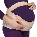 NEOtech Care Maternity Pregnancy Support Belt/Brace - Back, Abdomen, Belly Band (Beige, M)