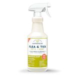 Natural & Organic Flea, Tick & Mosquito Control Spray for Pets + Home | **32 oz Cedar + Lemongrass Scent** | Kills...