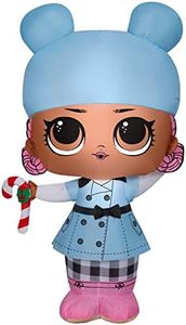 Gemmy Airblown Inflatable Big City B.B. Doll with Candy Cane, 3.5 FT