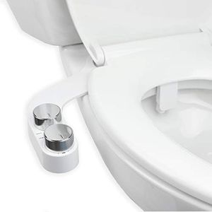 Brondell Bidet - FreshSpa Comfort Plus Bidet Attachment - Dual Temperature and Dual Nozzle with Retractable Nozzles and Self-Cleaning Function
