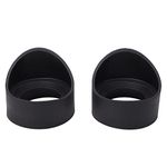 PUSOKEI 2pcs Microscope Eyepiece Eyeshields,Professional Collapsible Eyepiece Eyecups,Eye Guards Eyepiece Cover Stereo Microscope Accessory