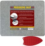 Wool Pressing Mat - 17" x 13.5" Quilting Ironing Pad - Easy Press Wooly Felted Iron Board for Quilters by Savina