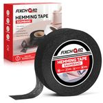 FIXCHORD Hemming Tape, 30m*30mm Hemming Web Ironing Tape, No Sewing Iron on Tape, Iron on Hemming Tape, Extra Strong Fusible Fabric Tape for Clothes Curtains Ironing and Bonding, DIY Crafts, Black