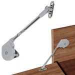 Soft Close Hinges for Toy Box, 1 Pcs Soft Close Lid Support Hinges, 90° Open with Slow Lowering Lid Stay Hinges Damper Buffer for Toy Boxes and Downward-Opening Doors Cabinet Door (Type B)
