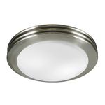 Good Housekeeping Yorkshire (90053) Decorative 80 CFM 2.5 Sones Bathroom Ventilation Exhaust Fan with Lighting (Brushed Nickel)