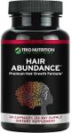 TRIO NUTRITION Biotin Hair Abundance | Hair Growth Vitamins for Stronger Hair, Skin & Nails | Biotin 10000mcg | Boosted with Essential Minerals Collagen & Keratin | Hair Supplement | 30 Day Supply