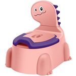 Potty Toilet Potties Training Chair Baby Kids Boys Girls Toddler Dinosaur Urinal Pot Comfortable Children 1-6 Year Old Childrens Infant Toilets Toddlers Animal Pottie with Lid Back Pottys Trainer Pink