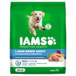 IAMS Proactive Health Adult Large Breed Dry Dog Food – Chicken & Whole Grain Recipe – 13.61KG (30LB) Bag