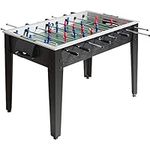 Giantex Foosball Table, Wooden Soccer Table Game w/Footballs, Suit for 4 Players, Competition Size Table Football for Kids, Adults, Football Table for Game Room, Arcades (48 inch, Black)