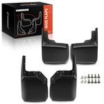 A-Premium Set of 4PCS Mud Flaps Splash Guards Mudguards Mudflaps with Hardware Accessories Compatible with Jeep Wrangler (JK), 2007-2018, Sport Utility, Front and Rear (Driver & Passenger Sides)