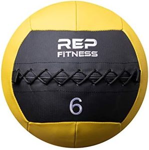 REP Weighted Slam Balls for Home Gym Fitness | 6 lb Soft Textured Medicine Ball Size | Heavy Sand-Filled Workout Weights for Strength, Core Training, Crossfit, Conditioning & Slam Ball Exercises