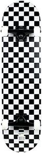 Krown Rookie Checker Skateboard, Black/White, 7.75"