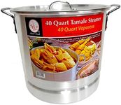 40 Qt Tamale Steamer Vaporera Stock Pot Premium Aluminum Tamalera 10 Gallons