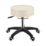 Master Massage Glider Ergonomic Round Swivel Adjustable Rolling Hydraulic Stool in Royal Blue Barber Dental Chair for Therapist, Clinic, Tattoo, Spas, Beauty, Lash, Salons, Home, Studio, Office