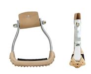 AJ Tack Aluminum Angled Barrel Racing Stirrups