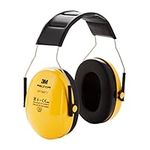 3M Peltor Optime I, H510AC1, Ear Muffs Headband, Lightweight Ear defenders, Hearing Protection reduces noise level by up to 27dB, Pack of 1,Yellow