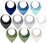 Yoofoss Baby Bibs 10 Pack Soft and Absorbent Baby Bandana Drool Bibs for Boys Girls