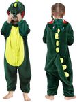 HOUSTAR Dinosaur Jumpsuit Costumes for Kids Onesie Pajamas Girls Boys Halloween Costume Dinosaur Jumpsuits for Birthday Party Cosplay