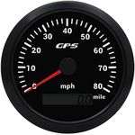 Geloo 85MM Boat Speedometer Gauge 0