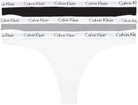 Calvin Klein Women's Carousel Thong 3 Pack Black/White/Grey S