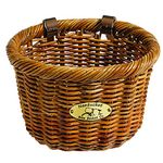 Nantucket Bike Basket Co Cisco Collection Oval Bicycle Basket (Tan, 14 X 11 X 9.5)