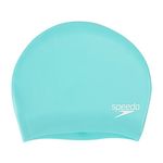 Speedo Unisex-Adult Long Hair Cap | Swim Essentials | Hair Protection Training Aids, Spearmint, One Size