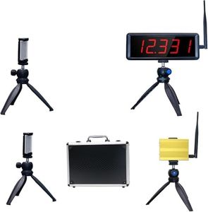 LUCKY TIME Wireless Laser Timer for Sprints, Battery Powered Sprint Timer Laser Tranning System 40 60 Yard Dash,Red LED Display, Race Clock Stopwatch for Running Speed Tranning