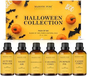 MAJESTIC PURE Essential Oil Blends Gift Set, 100% Pure & Natural Halloween Collection - Autumn Wreath, Pumpkin Pie, Candy Corn, Marshmallow, Night Air, Caramel Corn - 2 Fl oz