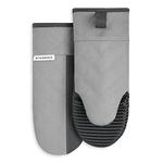 KitchenAid Beacon Two-Tone Oven Mitt 2-Pack Set, Cool Grey/Frost Grey, 5.75"x13"