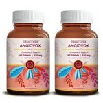Naturevox Angiovox Heart Health Tablets - Cholesterol lowering supplement for healthy heart & Cardiac wellness | with the goodness of Triphala, Arjuna & 3 more herbs - 60 Tablets 550 MG (Pack Of 2)