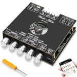 Fredbee Bluetooth Power Amplifier Board, 2.1 Channel, 2X220W + 350W, 12-38V, Stereo HiFi, Subwoofer Control, AUX/Bluetooth/USB Flash Drive