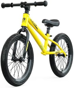 Bueuwe 16 Inch Balance Bike for Big Kids Aged 4 5 6 7 8 and 9 Years Old Boys Girls,Large No Pedal Training Bicycle, Adjustable Seat, Pneumatic Tires, Quick Assembly