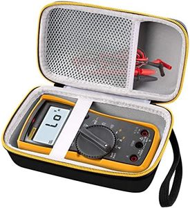 Comecase Hard Case for Fluke 117/115/116/101 Electricians True RMS Digital Multimeter, Protective Carrying Storage Bag with Accessories Mesh Pocket