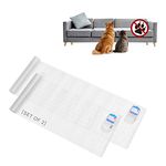 SEERWAY Scat Pet Shock Mat 2 Packs, Shock Pads for Dogs and Cats Training Indoor, Electric Repellent Mat Keeps Pets Off Couch, Sofa, Countertop, 3 Modes, 2 Pieces Same Size, Battery Operated