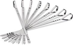 Napoleon Multifunctional Stainless Steel Skewers, Silver, 33.5 x 2 x 1 cm