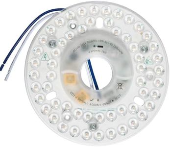 HAOLEDI 4.92'' 18W LED Ceiling Fan Light Retrofit Kit, Ceiling Flush Light, Ceiling Light Replacement Panel PCB 3000K 2340LM 100-265V (Warm White 3000K)