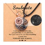 D Dongjiangjin Gift Soulmate Gifts for Him Her, Girlfriend Gifts from Him Boyfriend, I Love You 100 Languages Couples Necklace Anniversary Valentines Gifts for Girlfriend Wife Him Boyfriend Husband