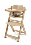 Babylo Grow With Me Wooden Highchair, from 6mths – 10yrs Natural