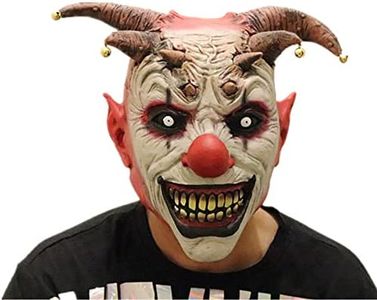 CompraFun Máscara de Payaso de Látex, Mascara Realista, Mascara Halloween, Máscara de Cabeza de Animal, Adulto Accesorio del Traje, Adecuada para Halloween, Fiesta de Disfraces, Carnaval