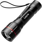 Lepro LED Torch Super Bright, LE2050 Pocket Flashlight, Zoomable, Waterproof, 5 Modes, Clip On, Small Hand Torch Powered by 18650 or AAA Battery (Not Included), for Power Cuts, Camping, Dog Walking