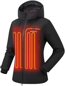 Venustas Women's Heated 3L Ski Insulated Jacket with 12V Battery, Waterproof, Windproof,Breathable, RECCO Reflector Built in