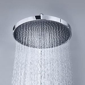 Decaura WELS Luxury Overhead Rain Shower Head Large Adjustable 10 Inch Rainfall Shower Head (Chrome)