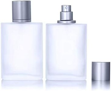 2 Pack 100ml/3.38 Oz Empty Frosted Glass Spray Bottle Perfume Atomizer, Refillable Fine Mist Spray Empty Perfume Bottles with 4 kinds of perfume dispenser (2 Pack 100ml/3.38 Oz Frosted Bottles)