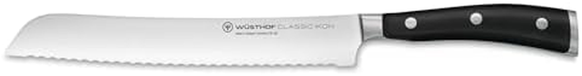 WÜSTHOF Classic Ikon Bread Knife, 20 cm, Black