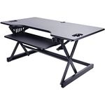 Lorell XL Adjustable Desk Multipurpose Desktop Riser, Black